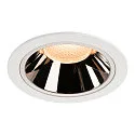 Plafondinbouwarmatuur NUMINOS DL XL IP20, chroom, wit