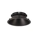 SLV LED Ceiling recessed luminaire NUMINOS DL XL, 3000K, IP20, 40°, 3300lm, UGR 21, black/black