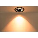 SLV Plafondinbouwarmatuur NUMINOS DL XL IP20, chroom, zwart