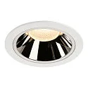 Plafondinbouwarmatuur NUMINOS DL XL IP20, chroom, wit