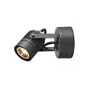 Wandarmatuur voor buitenshuis LED SPOT SP IP55, antraciet, transparant