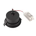 SLV Plafondinbouwarmatuur OCULUS DL MOVE Dim-To-Warm IP20, zwart, transparant