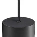 SLV Pendelarmatuur OCCULUS PD SINGLE DTW Dim-To-Warm IP20, zwart, transparant dimbaar