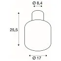 SLV Plafondarmatuur voor buiten OVALISK CL LED CCT Switch IP65, antraciet 