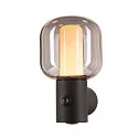 SLV Wandarmatuur voor buitenshuis OVALISK WL LED IP65, antraciet