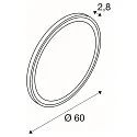 SLV Wandarmatuur TRUKKO rond R7s 118mm IP44, melkachtig