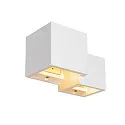 SLV Wandarmatuur PLASTRA WL CUBES IP20, wit