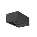 SLV Wandarmatuur voor buitenshuis ESKINA FRAME WL SINGLE CCT 1-vlams, CCT Switch, instelbaar IP65, antraciet 