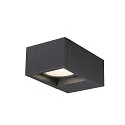 SLV Wandarmatuur voor buitenshuis ESKINA FRAME WL SINGLE CCT 1-vlams, CCT Switch, instelbaar IP65, antraciet 