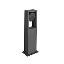 Staande armatuur voor buiten ESKINA FRAME SINGLE CCT CCT Switch, instelbaar IP65, antraciet 