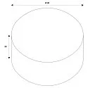 SLV Lampenkap FENDA rond, grijs