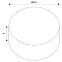 SLV Lampenkap FENDA rond, grijs