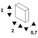 SLV Eindkap GRAZIA 10 EDGE, wit