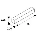 SLV Montageklem GRAZIA 10 EDGE, rvs