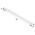 SLV Opbouwprofiel GRAZIA 60, zwart