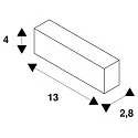 SLV Montageklem GRAZIA 60, chroom