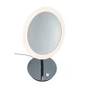 SLV Spiegel met verlichting MAGANDA TL CCT Switch IP44, chroom, transparant