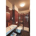 SLV Wand- en plafondarmatuur SIMA rond IP44, wit