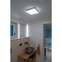 SLV Wand- en plafondarmatuur SIMA hoekig IP44, wit
