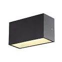 SLV Wandarmatuur voor buitenshuis SITRA M WL UP/DOWN CCT Switch, schakelbaar IP65, antraciet 