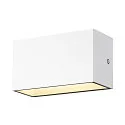 SLV LED Outdoor Wall luminaire SITRA M WL UP/DOWN, CCT switch 3000/4000K, white
