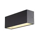 SLV Wandarmatuur voor buitenshuis SITRA L WL UP/DOWN CCT Switch, schakelbaar IP65, antraciet 