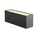 SLV Wandarmatuur voor buitenshuis SITRA L WL UP/DOWN CCT Switch, schakelbaar IP65, antraciet 