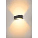 SLV Wandarmatuur voor buitenshuis SITRA L WL UP/DOWN CCT Switch, schakelbaar IP65, antraciet 
