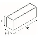 SLV Wandarmatuur voor buitenshuis SITRA L WL UP/DOWN CCT Switch, schakelbaar IP65, antraciet 