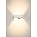 SLV Wandarmatuur voor buitenshuis SITRA L WL UP/DOWN CCT Switch, schakelbaar IP65, wit 