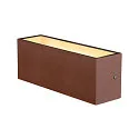 SLV Wandarmatuur voor buitenshuis SITRA L WL UP/DOWN CCT Switch, schakelbaar IP65, roest 