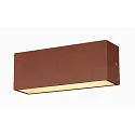 SLV Wandarmatuur voor buitenshuis SITRA L WL UP/DOWN CCT Switch, schakelbaar IP65, roest 