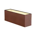 SLV Wandarmatuur voor buitenshuis SITRA L WL UP/DOWN CCT Switch, schakelbaar IP65, roest 