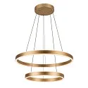SLV LED Pendant luminaire ONE DOUBLE PHASE up/down, 35W, 2700/3000K, 130°, brass