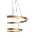SLV LED Pendant luminaire ONE DOUBLE PHASE up/down, 35W, 2700/3000K, 130°, brass