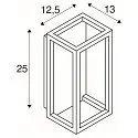 SLV LED Outdoor Wall luminaire QUADRULO WL, anthracite