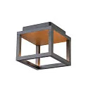 SLV Plafondarmatuur voor buiten QUADRULO CL hoekig, indirect IP55, antraciet 