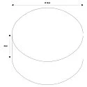 SLV Lampenkap PARA DOME, grijs