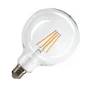 Lichtbron filament globe G125 CLEAR dimbaar G125 helder E27 7,5W 800lm 2700K 320° CRI >90 dimbaar