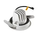 SLV LED Ceiling recessed luminaire NUMINOS® MOVE S, 2700K, 20°, white/black