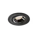 Plafondinbouwarmatuur NUMINUS MOVE S IP20, chroom, zwart