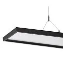 SLV Pendelarmatuur WORKLIGHT DALI up down, DALI aanstuurbaar, UGR < 19 IP20, zwart dimbaar