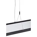 SLV Pendelarmatuur WORKLIGHT DALI up down, DALI aanstuurbaar, UGR < 19 IP20, zwart dimbaar