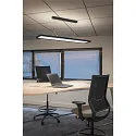 SLV Pendelarmatuur WORKLIGHT DALI up down, DALI aanstuurbaar, UGR < 19 IP20, zwart dimbaar