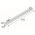 SLV 3-phase spot SIGHT TRACK DALI, CCT, black