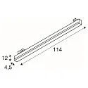 SLV 3-phase spot SIGHT TRACK, CCT 37W, 3000/4000K, 3000lm, IP20, black
