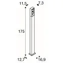 SLV Staande armatuur voor buiten ESKINA FRAME 175 DOUBLE CCT 2-vlams, CCT Switch, instelbaar IP65, antraciet 