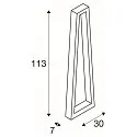 SLV Staande lamp BOOKAT POLE PHASE, antraciet