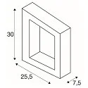 SLV Wandarmatuur BOOKAT IP65, antraciet