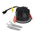 SLV Plafondinbouwarmatuur NUMINOS XS IP20/IP44, zwart